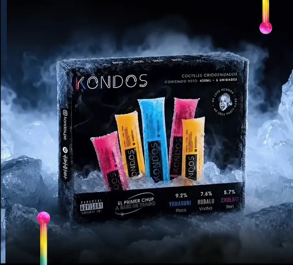 Caja Kondos sobre hielo